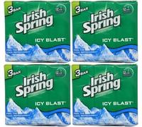 Irish Spring Sapone Deodorante Icy Blast, 4 Confezioni (12 Bar) 3.7 oz