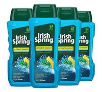 Irish Spring Ultimate Wake Up Tea Tree Face & Body Wash for Men, Moisturizing Body Wash Washes Away Bacteria - 18 Fluid Ounce, 4 Pack