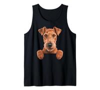 Irish Terrier Divertente sbirciando Pocket Daredevil Dog Lover Canotta