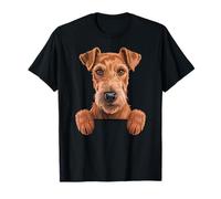 Irish Terrier Divertente sbirciando Pocket Daredevil Dog Lover Maglietta