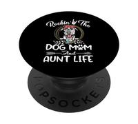 Irish Wolfhound Rocking The Dog Mom & Aunt Life Mothers Day PopSockets PopGrip Adesivo