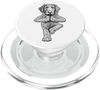 Irish Wolfhound Yoga, cucciolo di cane, divertente posa sull'albero, Asana PopSockets PopGrip per MagSafe