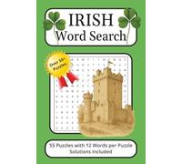 Irish Word Search Puzzle Book: Uncover the Charm of Ireland! Fun, Brain-Boosting Word Searches Featuring Castles, Cuisine & Iconic Irish Names! | A5, 110 Pages | 50+ Puzzles | 12 Words per Puzzle