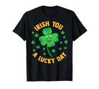 Irish You A Lucky Day Funny Shamrock San Patrizio Maglietta