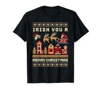 Irish You A Merry Christmas Ugly Maglietta