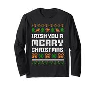 Irish You Buon Natale Maglia a Manica