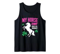 Irish You Were a Horse Funny St Patricks Day Equestre Canotta