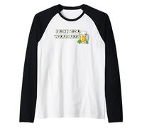 Irish You Were Beer, San Patrizio, Shamrock Beer Pun Maglia con Maniche Raglan