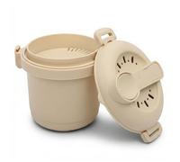 Irishom Cuociriso per Microonde, Cuociriso e Cereali Microonde, Vaporiera per Microonde, Cuoci riso, Microonde con Coperchio, Cucchiaio, in Ufficio e a Casa, Contenitore per Microond