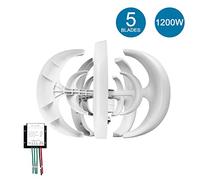 Irishom Generatore di da 12 V con Controller del Caricabatterie 5 Lame del Minitype Kit di Turbina Eolica del Generatore a a per Le Barche Autostrade Domestiche (Bianco)