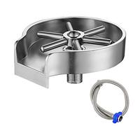 Irishom Lavabicchieri Lavandino,Sciacquatrice in Vetro per lavello da Cucina Rondella per Tazza per lavello Barra di Fissaggio per lavello Sciacquatrice in Vetro Accessori per lavello da Cucina