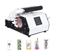 Irishom Tazza pressa di calore,Tumbler Heat Press Machine per 11oz-20oz Sublimation Straight Blank Skinny Tumblers Tazze di Vetro DIY Mug Cup Stampa a trasferimento Termico 220V -Bianco