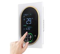 Irishom Termostato intelligente per acqua domestica, riscaldamento elettrico, acqua, caldaia a gas, termostato AC con touch screen digitale VA e pulsante regolabile