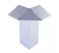 IRKA 1026 - Connettore angolare 90° per Recinzione a chiocciola Tipo 2 - Alu-Zinc - Elemento angolare, formatura a Freddo, Bordo Letto, Altezza 25 cm