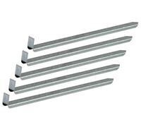 IRKA 5 ancoraggi in alluminio/zinco per bordi del prato larghi