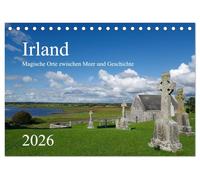 Irland - Magische Orte zwischen Meer und Geschichte (Tischkalender 2026 DIN A5 quer), CALVENDO Monatskalender: Dieser Kalender weckt Reiselust und ... der grünen Insel direkt zu Ihnen nach Hause.