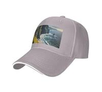 Irlanda All'aperto Contea Clare The Cliffs Stampa Neutro Sandwich Cappello Stile Fit Tutto L'anno Cappellini Da Baseball Regolabile Snug Secure, grigio, Taglia unica