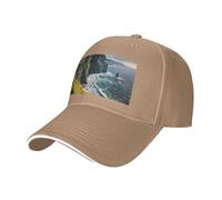 Irlanda All'aperto Contea Clare The Cliffs Stampa Neutro Sandwich Cappello Stile Fit Tutto L'anno Cappellini Da Baseball Regolabile Snug Secure, Naturale, Taglia unica