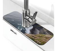 Irlanda All'aperto Contea di Clare The Cliffs Rubinetto Tappetino per lavello da cucina Splash Guard 14,9 x 38,1 cm Diatomite Tappetino ad asciugatura rapida Vassoio per lavello Super assorbente