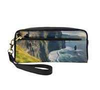 Irlanda All'aperto Contea di Clare The Cliffs Stampa Makeup Bag per le Donne Sacchetto Impermeabile Toiletry Scuola Ufficio Viaggi Uso quotidiano