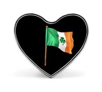 Irlanda Bandiera Irlandese Trifoglio Carino Spilla Distintivo A Forma di Cuore Pin Cappello Abbigliamento Gioielli Accessori Regali per Festa di Nozze