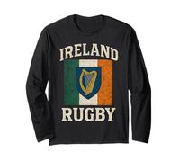Irlanda Bandiera Rugby Maglia a Manica