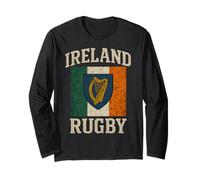 Irlanda Bandiera Rugby Maglia a Manica