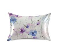 Irlanda del Nord Fiore di lino Bellezza Fiori Estivi Cuscino per il corpo Federa in raso Federa Chiusura a busta Federa Europea per Hot Sleepers Queen Size con Chiusura a Busta per Camera da Letto