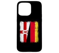 Irlanda del Nord Germania Mezza bandiera Custodia per iPhone 15 Pro Max