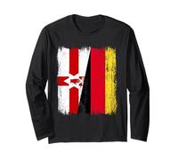 Irlanda del Nord Germania Mezza Bandiera Maglia a Manica