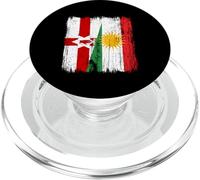 Irlanda del Nord Kurdistan Mezza bandiera Curdo irlandese del Nord PopSockets PopGrip per MagSafe