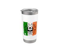 Irlanda Erin Go Bragh! Bandiera teschio Bicchiere termico in acciaio inox doppia parete