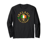 Irlanda Erin Go Bragh Heraldic Badge Flag Maglia a Manica