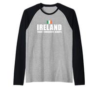 Irlanda Oggi Domani Sempre Irlanda Rugby Maglia con Maniche Raglan