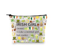 Irlanda Regalo di viaggio Irlanda Makeup Bag Irlanda Viaggio Regalo Irlanda Merch Irlanda Amante Regalo Irlandese Ragazza Cosmetica Borsa da viaggio, Irlandese Ragazza Sostantivo 3uk, alla moda