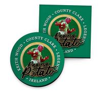 Irlanda Rugby Union Patata - Bevande Sottobicchiere - Cerchio O Quadrato