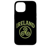 Irlanda Triskele The Smiling Irish Eyes Celtic Triple Spiral Custodia per iPhone 15