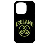 Irlanda Triskele The Smiling Irish Eyes Celtic Triple Spiral Custodia per iPhone 15 Pro