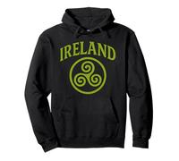Irlanda Triskele The Smiling Irish Eyes Celtic Triple Spiral Felpa con Cappuccio