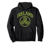 Irlanda Triskele The Smiling Irish Eyes Celtic Triple Spiral Felpa con Cappuccio