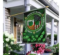Irlandese Di Sangue, Patriota Per Scelta Bandiere Pirati Multicolore Bandiere All'Aperto Vintage Bandiera Da Giardino Decorazione Per Patio Camera Da Letto Interni M