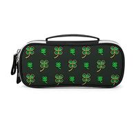 Irlandese Four Leaf Lucky s Happy St. Patrick's Day Astuccio portatile Borsa per il trucco Borsa per il trucco
