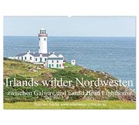 Irlands wilder Nordwesten, zwischen Galway und Fanad Head Lighthouse (Wandkalender 2026 DIN A2 quer), CALVENDO Monatskalender: Sanftes Land, raue See, ruhige Buchten.