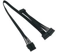 Irlogyer 5 pin a 3 dischi rigidi SATA, cavo di alimentazione HDD solo per Cooler Master V550 V650 V750 V850 V1000 V1000 Alimentatore modulare, nero