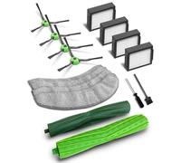 iRobacc 16 Accessori per Robot Aspirapolvere iRobot Roomba Combo j7+/j9+ Plus - 2 Spazzole Rotelle, 4 Spazzole Laterali, 4 Filtri HEPA, 4 Panni per la Pulizia