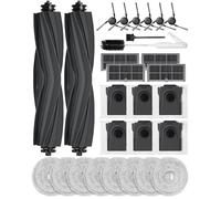 iRobacc Set di 28 Accessori per Mova E40 Ultra Robot Aspirapolvere: 2 Spazzole Principali, 8 Panni per Lavaggio, 6 Spazzole Laterali, 4 Filtri HEPA, 6 Sacchetto per la Polvere, 1 Spazzola