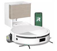 iRobot Roomba® Plus 775 Combo Robot Aspirapolvere Lavapavimenti con Stazione AutoWash™ Autosvuotante, 30.000 Pa, PowerSpin™ Mop con Acqua Calda 75°C, LiDAR + AI, bianco