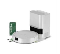 iRobot Roomba® 115 Combo Robot Aspirapolvere Lavapavimenti con AutoEmpty™ Dock, 15.000 Pa, SmartScrub™, Mappatura ClearView™ LiDAR, Aspirazione e Lavaggio 2 in 1, Bianco