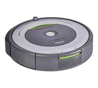 iRobot Roomba 680 Robot Aspirapolvere, Sistema di Pulizia ad Alte Prestazioni con Dirt Detect, Adatto a Pavimenti e Tappeti, Ottimo per i Peli Degli Animali Domestici, Programmabile, Argento