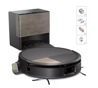 iRobot Roomba Max 706 Combo+Stazione AutoWash, Robot Aspirapolvere Lavapavimenti, ProLiDAR, PowerSpin Roller Mop,SmartScrub,Riconoscimento Oggetti AI,Pulizia Predittiva, Controllo Vocale e App, Nero